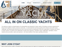 Tablet Screenshot of classicyachts.org